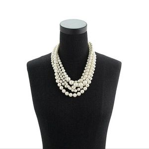 J Crew Womens 5 Strand Pearl Necklace